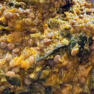 Zuppa di zucca e lenticchie 