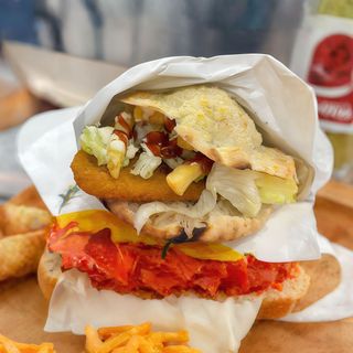 Puccia con cotoletta