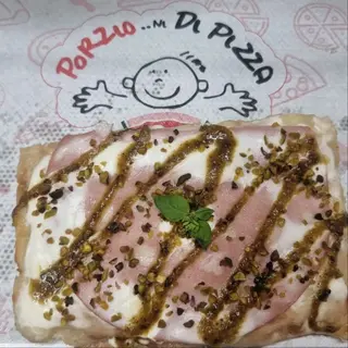 Teglia intera Favola (mortadella, burrata e pistacchio)