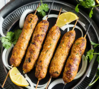 Chicken seekh kebab