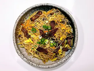 SPAGHETTI DI RISO CHASHU DI MANZO 