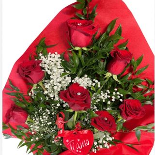 7 rose rosse