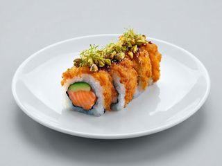 Salmon fry roll