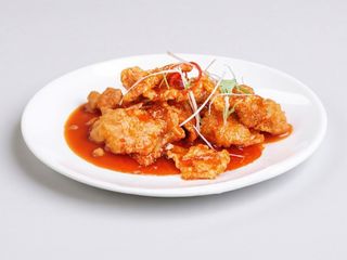 Maiale croccante in agrodolce
