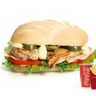 Panino mega chicken parmigiano menù