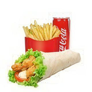 Chicken wrap menù