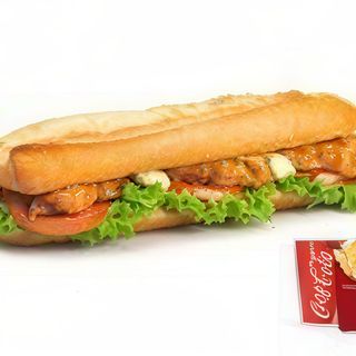 Chicken baguette menù