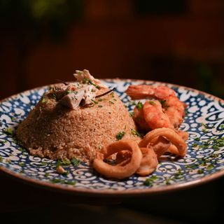 Cous cous di pesce con frittura mista 