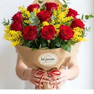 rose e mimosa