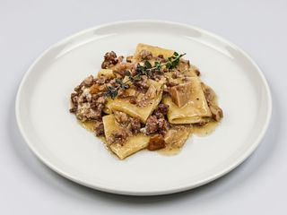 Paccheri salsiccia e porcini