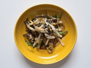 Seppie e melanzane arrostite