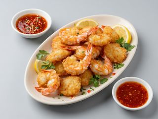 Gamberi in pastella