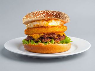 Grilled egg burger