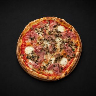 Cotto e funghi