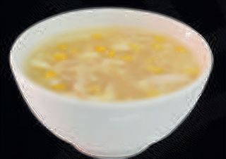 Zuppa di pollo e mais