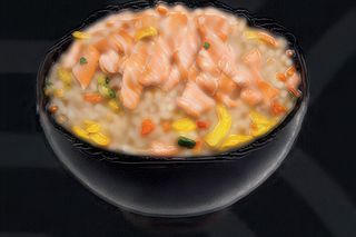 Riso con salmone