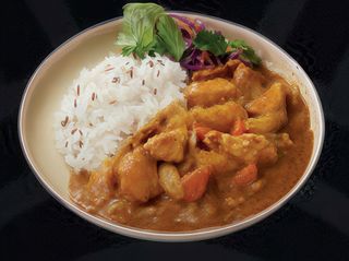 Riso al curry con pollo