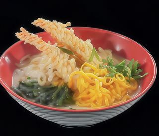 Udon pasta di riso con pollo
