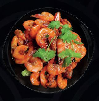 Gamberi in salsa piccante