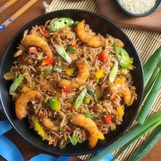 Seafood fried rice porzione media