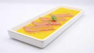 615. Carpaccio fruit maguro