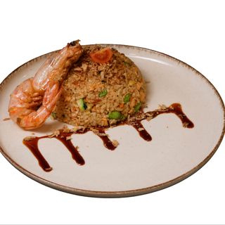 Japanese salmon fried rice