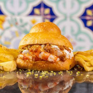 Brioche Gamberoni & pistacchio + Chips (incluse)