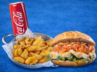 Panino Tartare Salmone + Patatine e Soft drink in Omaggio