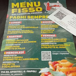 Menu fisso