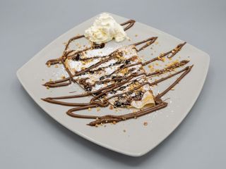 Crêpes o waffle nutella pistacchio