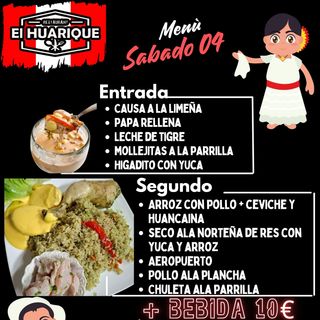 Menú Pranzo