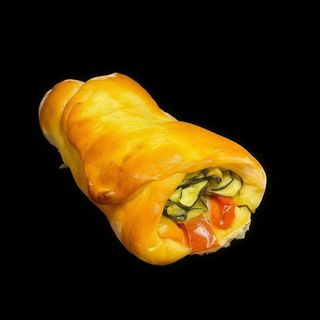 6. Calzoncino mozzarella, peperoni, zucchine, gorgonzola