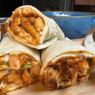 Piadina solo carne e patate fritte maxi