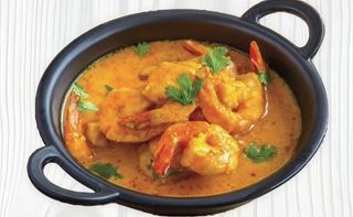 Gamberetti con curry karai