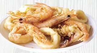 Frittura di calamari e gamberi