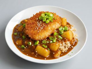 Riso al curry giapponese - a terra