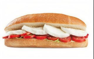 Panino caprese pomodoro e mozzarella