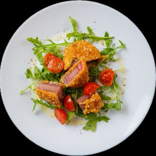 Tonno in crosta di mandorle