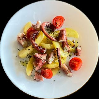 Totano alla griglia con patate