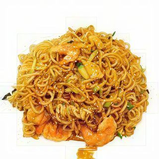 102. Spaghetti cinese con pollo