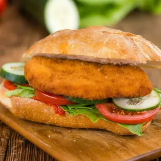 Panino con cotoletta di pollo