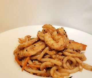 Ebi yaki udon