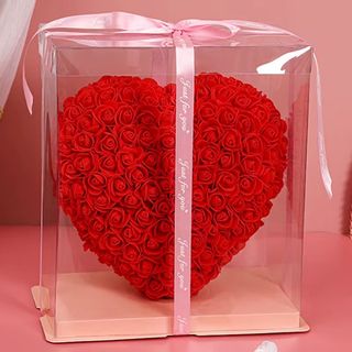 Artificial Red Love shape Roses