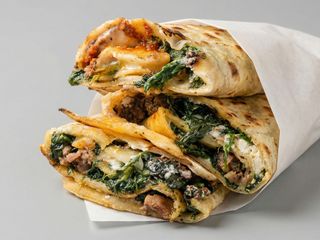 Piadina con verdure miste al forno