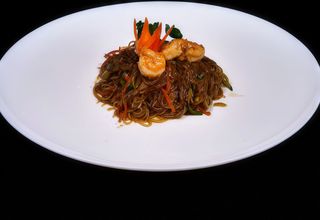 Spaghetti soia gamberi