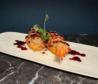 Ebi rice frid uramaki