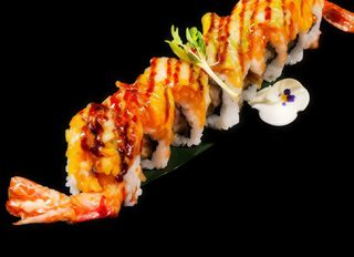 Ebi flo roll uramaki