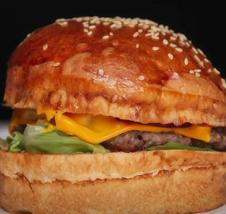 Hamburger crispy bacon