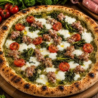 Pizza rape e salcicca