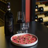 Carpaccio di Black Angus con tartufo nero